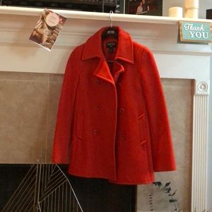 Orange RL Polo Pea Coat